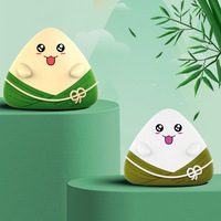 Veilleuse Zongzi en silicone, lumière tactile, cadeau pour le Festival du Bateau Dragon, protection oculaire, LED à trois modes, réglable et dimmable, géométrique, nouveauté