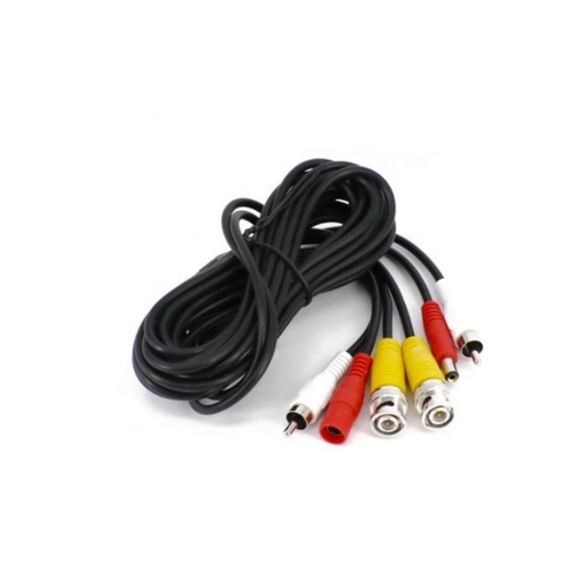 CCTV Accessories 5 Meters Video Audio Power Cord 3 in 1 BNC RCA DC Extension Cable for CCTV Camera DVR