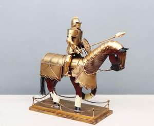 Sculpture d'art en métal Bronze <span class=keywords><strong>Alexander</strong></span> Holding Spear Riding Horse Statues - Product Image 6