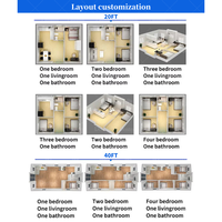 Maisons conteneurs de 3 chambres et 2 salles de bain, maison de luxe de 40 pieds, préfabriquée en Australie, maison extensible, petite maison avec cuisine, installation facile, déplacement