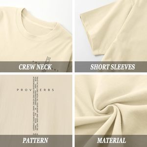 เสื้อยืด FOXA สำหรับผู้ชาย แขนสั้น ผ้าฝ้าย 100% ระบายอากาศได้ดี ดีไซน์ลายกากบาท - Product Image 6