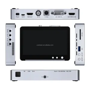 Unisheen UR550 StandAlone Endoskop Umschaltbarer Video recorder SDI VGA DVI HDMI YPbPr Cinch Kamera 4K Capture Box Recorder