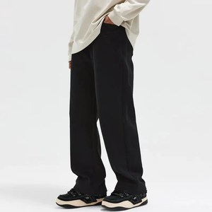 Pantalon de survêtement unisexe surdimensionné en coton baggy personnalisé pantalon à jambes larges poids lourd décontracté gym décontracté streetwear style de mode - Product Image 5