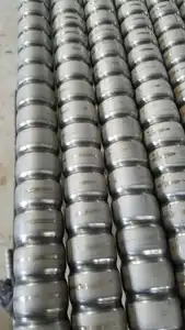 Pipa stainless steel bergelombang, mulus, bergelombang, tingkat transfer panas tinggi