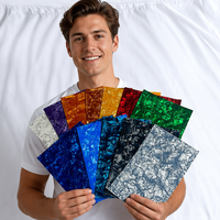 Feuilles de nacre en celluloïd de couleur personnalisée de 0.2 à 3.0mm pour médiators de guitare