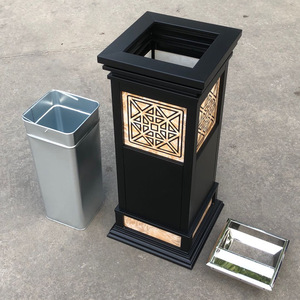 Cenicero antiguo, cubo <span class=keywords><strong>de</strong></span> <span class=keywords><strong>basura</strong></span> con patrón cuadrado, caja Vertical <span class=keywords><strong>de</strong></span> cáscara <span class=keywords><strong>de</strong></span> fruta <span class=keywords><strong>de</strong></span> estilo chino para pasillo <span class=keywords><strong>de</strong></span> entrada <span class=keywords><strong>de</strong></span> ascensor <span class=keywords><strong>de</strong></span> vestíbulo <span class=keywords><strong>de</strong></span> Hotel - Product Image 4