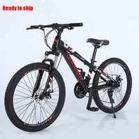 Vélo de montagne personnalisé OEM à 21 vitesses avec frein à disque, cadre en acier à haute teneur en carbone, cadre en alliage d'aluminium, frein à disque