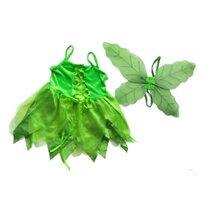 Disfraz de Hada del Bosque Tinker Bell, Vestido Verde con Alas y Pantalones para Niñas, Disfraces para Fiestas de Navidad y Carnaval - Product Image 5