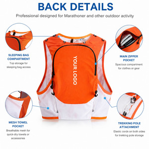 Gilet <span class=keywords><strong>de</strong></span> course en nylon personnalisé à séchage rapide pour hommes et femmes, avec poche d'hydratation isolée, sans rebondissement, pour jogging, marathon et course ultra - Product Image 4