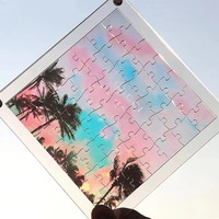Puzzle en acrylique créatif personnalisable, personnalisation transparente, dessin animé, anime, étoile, périphérique, cadre photo, articles décoratifs, bricolage