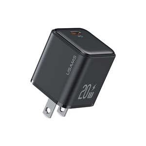 ที่ชาร์จสำหรับเดินทางใน CC184 USAMS สำหรับ <span class=keywords><strong>iPhone</strong></span> <span class=keywords><strong>20W</strong></span> USB-C อะแดปเตอร์ไฟ Type C ที่ชาร์จ<span class=keywords><strong>20W</strong></span> PD USB-C ปลั๊ก US ติดผนัง - Product Image 1