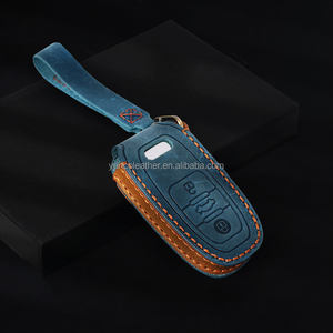 Acheter vente chaude à la mode en cuir clé de <span class=keywords><strong>voiture</strong></span> couverture Premium porte-clés étui en cuir - Product Image 3