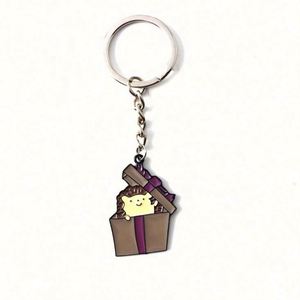 Customizable Iron UV Printing 3D Stamped Basketball Keychain Pendant with Carabiner - Product Image 5