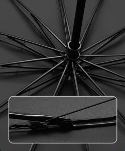 Custom Logo <b>Large</b> Folding Anti-Riot Reinforced and Thickened Sunny and Rainy Days for 2-Three People <b>Umbrella</b> - Product Image 5