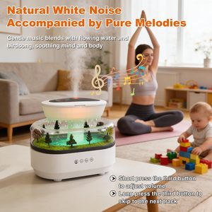 Creative Rain Drop <b>Diffuser</b> <b>LED</b> Ambient Lamp Desktop Decorative Humidifier for Bedroom - Product Image 4