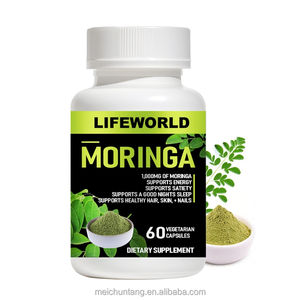 Extrait de graines de <span class=keywords><strong>Moringa</strong></span> pour adultes, poudre pure, antioxydant, santé intestinale, capsules à base de plantes, superaliment, complément alimentaire naturel - Product Image 3