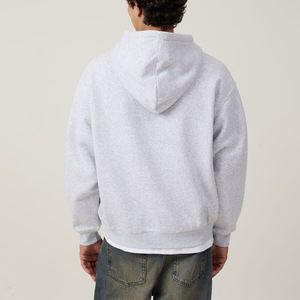 Sudadera clásica con cremallera para hombres y mujeres, ropa de calle Lisa personalizable, sudadera informal con cremallera completa Unisex, sudadera de peso pesado - Product Image 6