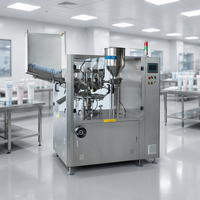 Machine de remplissage et de scellage pneumatique entièrement automatique pour tubes en plastique, idéale pour la confiture, le lait concentré et la sauce moutarde, à usage industriel.