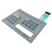 Keyboard Membran Layar Sentuh Kustom dengan Sakelar, Perekat 3M467, Lampu Latar LED, Pengontrol Jarak Jauh, Material PET/PC/PVC