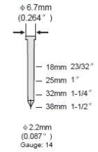 TY80914 Neumático 14 Ga. Clavadora para Concreto para Fijar Madera a Concreto o Acero, Ideal para Trabajos de Contratistas - Product Image 4