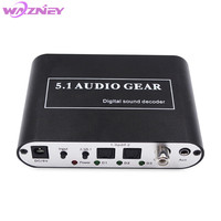 Decodificador de Audio 5.1, Sonido Digital DTS/AC3/PCM, Conversor Óptico a Estéreo Envolvente, Digital a Analógico HD, 2 SPDIF, 3.5 AUX Coaxial