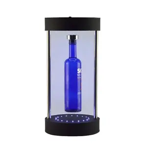 Advertising Levitating Display Racks For Bottles Led Lighting Display Stand Ready to Ship Beer Display Boxes