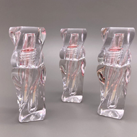 Emballage de gloss à lèvres de forme spéciale, bouteilles vides cylindriques, corps de bouteille transparent à parois épaisses, tube de gloss à lèvres