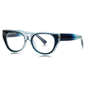 Montatura per Occhiali da Vista LS020 da Donna, Stile Punk, Ovale, con Bordo Completo - Look Naturale, Blocco Luce Blu, Anti-Radiazioni, Ideale per <span class=keywords><strong>Foto</strong></span> <span class=keywords><strong>di</strong></span> Influencer - Product Image 5
