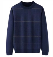 Pull en tricot épais et chaud pour l'hiver, pour les papas et les personnes âgées. Un pull en tricot à col rond pour une bonne chaleur.