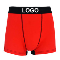 Boxers pour hommes avec logo personnalisé, blancs, unis, avec ceinture élastique pour un usage quotidien, OEM personnalisé