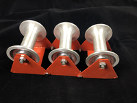 Meilleures ventes de guides de pose de câbles Heavy Duty Triple Wheels Straight Line Bridge Type Cable Roller