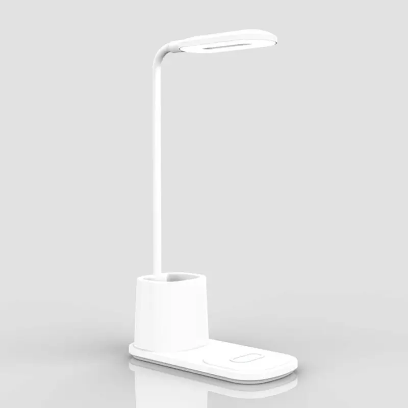 3 in 1 Lamp Desk 10W LED Desk Lamp With Wireless Charger 3 Color Modes Pen Holder Touch Control Reading Light Desk Lamp