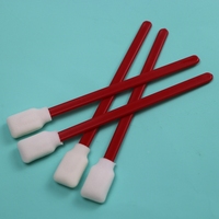 Éponge rectangulaire de haute qualité avec manche rouge en PP, tampon de nettoyage pour imprimante, applicateur en mousse, tampon de nettoyage automobile