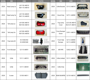 Czjf Phụ tùng xe hơi mới cản trước cho TOYOTA tacoma 2023 2024 <span class=keywords><strong>2025</strong></span> 52119-ak901 53111-ak010 lưới tản nhiệt đèn sương mù bao gồm khung - Product Image 4