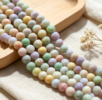 Perles de verre en cristal multicolores écologiques à haute brillance pour la fabrication de bijoux, bracelets et accessoires faits à la main