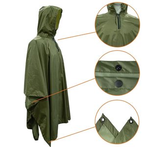 مطر مموه محمول متعدد الوظائف للكبار معطف واق من المطر سميك للأنشطة الممطرة - Product Image 1