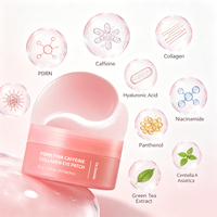 Patchs Gel Contour des Yeux OEM PDRN Caféine Collagène pour Cernes, Poches Sous les Yeux, Raffermissant, Anti-Âge, Rétinol, Acide Hyaluronique