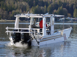 Catamarán de Pesca de Aluminio de Lujo de 23 pies, Totalmente Soldado, Modelo 2025, con Serigrafía, en Venta - Product Image 4