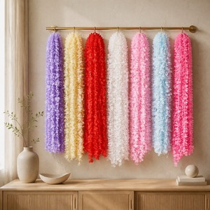 Guirnalda de Orquídeas de Seda de Tacto Real, Guirnalda de Flores de Glicinia, Decoración Colgante para Arco de Boda y Techo, Flores Artificiales Estilo Enredadera para Fiestas - Product Image 1