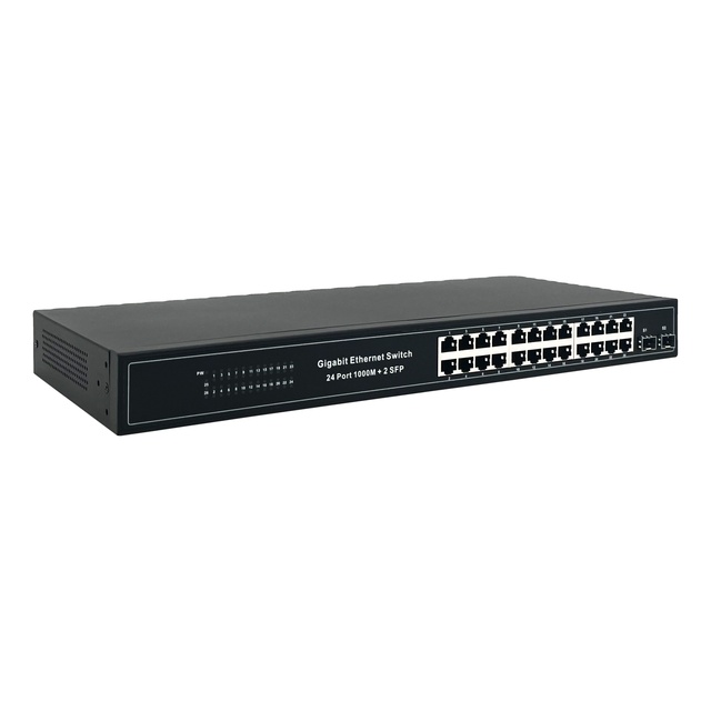 Original New 24 Port Ethernet Switch With 2 SFP the Best Price All Gigabit Switch 24 Ports 10/100/1000mbps 24 port poe switch
