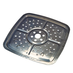 Nhôm Không Dính Đồng Vuông Sâu <span class=keywords><strong>Pan</strong></span> <span class=keywords><strong>Set</strong></span> Với Fry Basket & Steamer, Đa Chức Năng Nấu Ăn - Product Image 4