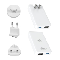 Ultra-mince PD65W adaptateur secteur rapide usb c PD chargeur mobile phpne A & C chargeur de voyage