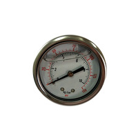 Factory Price Stainless Steel Liquid Water Filled High Pressure Oil Gauge 10Bar