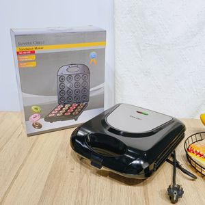 Nouvelle Machine à Sandwich Antiadhésive, <span class=keywords><strong>Grille</strong></span>-<span class=keywords><strong>Pain</strong></span> Portable Mini 4 Tranches, Design Spécial Populaire pour Gâteaux <span class=keywords><strong>et</strong></span> Sandwichs - Product Image 2