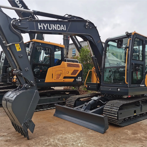 Excavatrice d'occasion importée de Corée Hyundai HX80 8 TON mini pelle sur chenilles HX80G HX60G mini pelleteuse de haute qualité en vente bon marché - Product Image 3