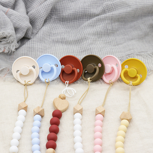 Venta caliente 2025, <span class=keywords><strong>chupetes</strong></span> para Baby Shower, agujeros de ventilación anticólicos, Escudo de PP, pezón de ortodoncia, chupete de silicona sin BPA para bebé - Product Image 2