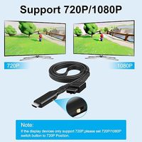 Convertidor de N64 a HDTV, compatible con salida de audio y video, cable de enlace HDTV para modos N64, conectar y usar, compatible con pantalla HD 1080P/720P
