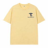 Individuell besticktes T-Shirt für Tierärzte mit personalisiertem Namen für RVT-Profis als Uniform und Geschenk.