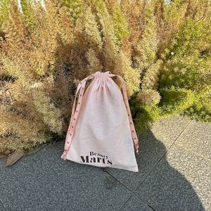 Wholesale Promotional Cotton <b>Drawstring</b> Dust Bag Eco Friendly Dust <b>Pouch</b> With Printed Ribbon - Product Image 4