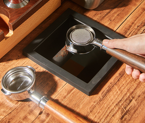 Portafiltro de Café de Acero Inoxidable con Mango Ergonómico de Madera, Portafiltro sin Fondo E61 de 58 mm, Juego de Herramientas para Cafetera Espresso - Product Image 5